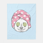 Couverture Polaire Panda au spa (Devant)