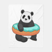 Couverture Polaire Panda avec Donut (Devant)