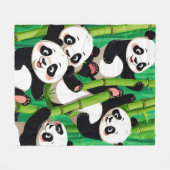 Couverture Polaire Panda Bambou (Devant (Horizontal))