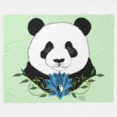 Couverture Polaire Panda Bear Lotus (Devant (Horizontal))