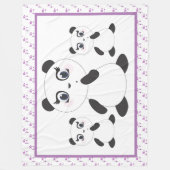 Couverture Polaire Panda Bears (Devant)