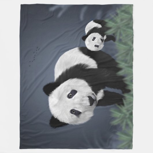 Couverture Polaire Panda Bears (Devant)