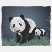 Couverture Polaire Panda Bears (Devant (Horizontal))