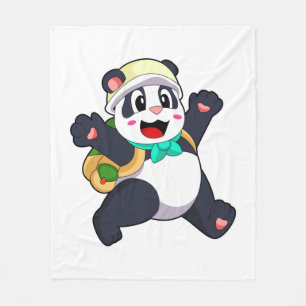 Couverture Polaire Panda comme étudiant