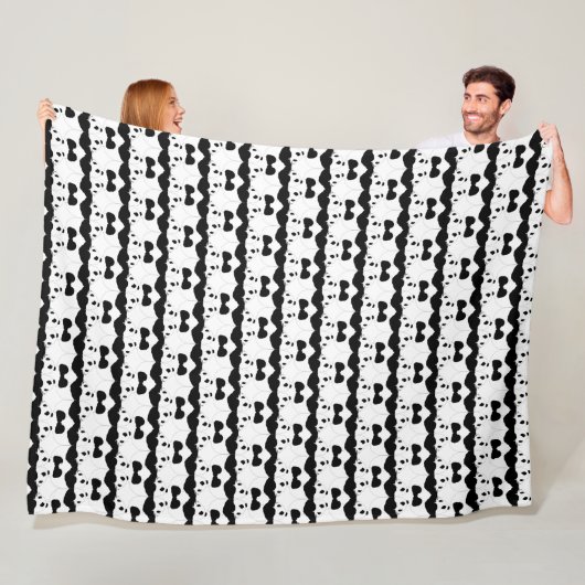 Couverture Polaire Panda Cute Design Blanche polaire (En situation)