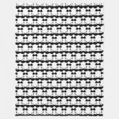 Couverture Polaire Panda Cute Design Blanche polaire (Devant)