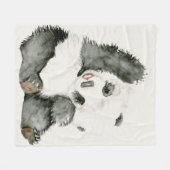 Couverture Polaire Panda de bébé | mignon et velu (Devant (Horizontal))