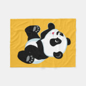 Couverture Polaire panda de dessin animé (Devant (Horizontal))