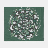 Couverture Polaire Panda-monium (Devant (Horizontal))