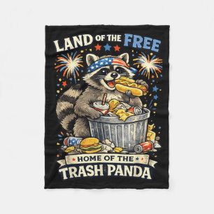 Couverture Polaire Panda Ordure Patriotique Terre De La Liberté 4 Jui