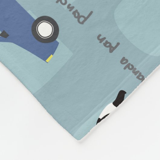 Couverture Polaire Panda Panda Pan Navy (Coin)