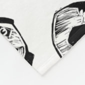 Couverture Polaire Panda Play Fleece Blanche, Grande (Coin)