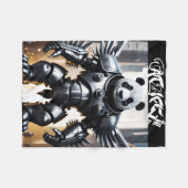 Couverture Polaire Panda Robotique Avec Ailes Blanche En Ceinture De (Devant (Horizontal))