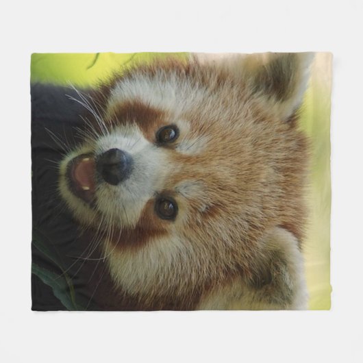 Couverture Polaire Panda rouge (Devant (Horizontal))
