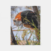 Couverture Polaire Panda rouge (Devant)