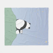 Couverture Polaire Panda Sous Les Étoiles (Devant (Horizontal))