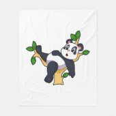 Couverture Polaire Panda sur arbre (Devant)