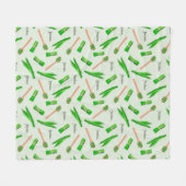 Couverture Polaire Pandan Leaf Pattern Fleece Blanket (Devant (Horizontal))