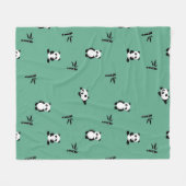 Couverture Polaire Pandas adorables (Devant (Horizontal))