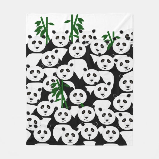 Couverture Polaire Pandas polaire Blanche (Devant)