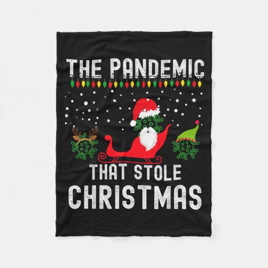 Couverture Polaire Pandemic That Stole Christmas 2020 Ugly Tacky Xmas (Devant)