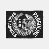 Couverture Polaire Pangolins Srit Animals Funny Pangolin  (Devant (Horizontal))
