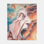 Couverture Polaire Panic Waves peinture à l'huile (Devant)