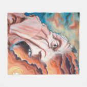 Couverture Polaire Panic Waves peinture à l'huile (Devant (Horizontal))