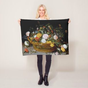 Couverture Polaire Panier de fleurs, Jan Brueghel le plus jeune