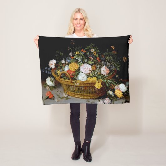 Couverture Polaire Panier de fleurs, Jan Brueghel le plus jeune (En situation)