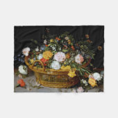 Couverture Polaire Panier de fleurs, Jan Brueghel le plus jeune (Devant (Horizontal))