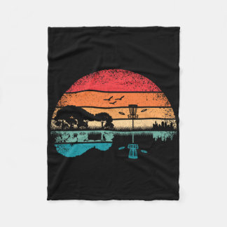 Couverture Polaire Panier de golf à disque drôle Frisbee Tree Guitare