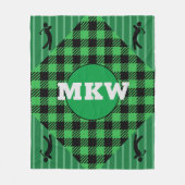 Couverture Polaire Panier de golf Monogrammed Fleece Thon (Devant)