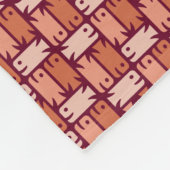 Couverture Polaire Panier de poisson orange Motif de laine (Coin)