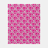 Couverture Polaire Panneau de paix (Devant)