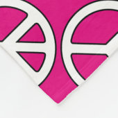 Couverture Polaire Panneau de paix (Coin)