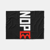 Couverture Polaire Panneau de protestation No Kings Horizontal (Devant (Horizontal))