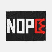 Couverture Polaire Panneau de protestation No Kings Vertical (Devant (Horizontal))