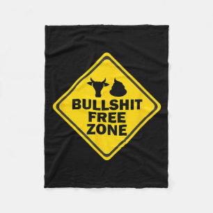 Couverture Polaire Panneau de zone libre Humour Drôle Citation sarcas