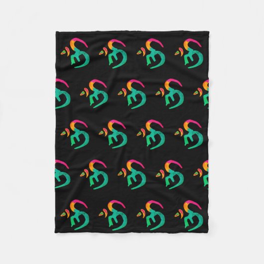 Couverture Polaire Panneau OM coloré (Devant)