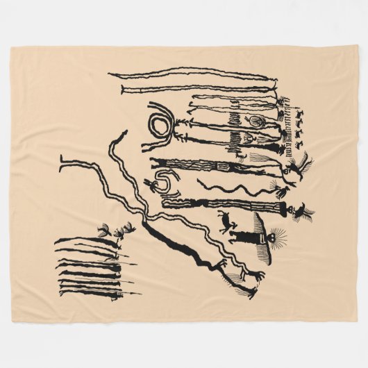 Couverture Polaire Panneau Shamans (Devant (Horizontal))