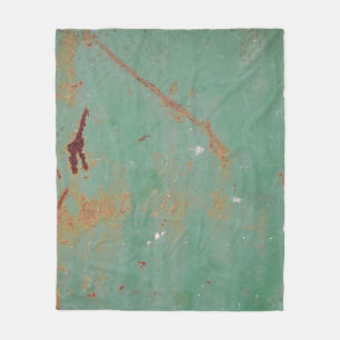 Couverture Polaire Panneau urbain patiné en métal texturé rouillé t