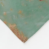 Couverture Polaire Panneau urbain patiné en métal texturé rouillé t (Coin)