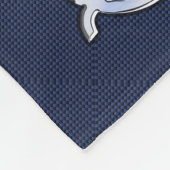 Couverture Polaire Panneau Virgo Zodiac sur Décor bleu marine (Coin)