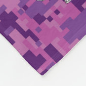 Couverture Polaire Panneau Zodiac Pearl Sagittarius Fuchsia Camo numé (Coin)