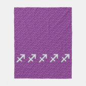 Couverture Polaire Panneau Zodiac Pearl Sagittarius Fuchsia Camo numé (Devant)