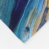 Couverture Polaire panneaux bleus rustiques de genévrier (Coin)