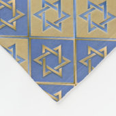 Couverture Polaire Panneaux d'art étoile de David bleu or (Coin)