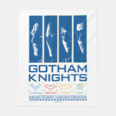 Couverture Polaire Panneaux de visage Gotham Knights (Devant)