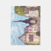 Couverture Polaire Panneaux paysagers inspirés de la Tour Eiffel Pari (Devant)